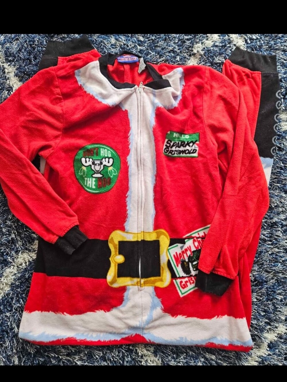 🎉 3 Items/$15 🎉 National Lampoon Fleece Santa/ Christmas Onesie Pajamas